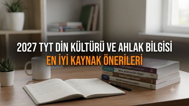 2027 TYT Din Kültürü ve Ahlak Bilgisi Kaynak Önerileri 