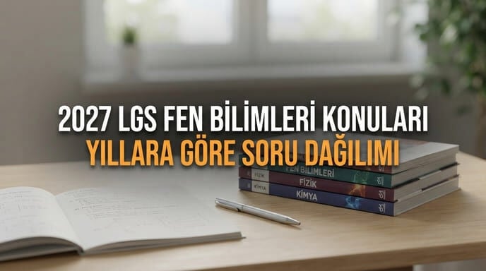 2027 LGS Fen Bilimleri Konuları ve Soru Dağılımı