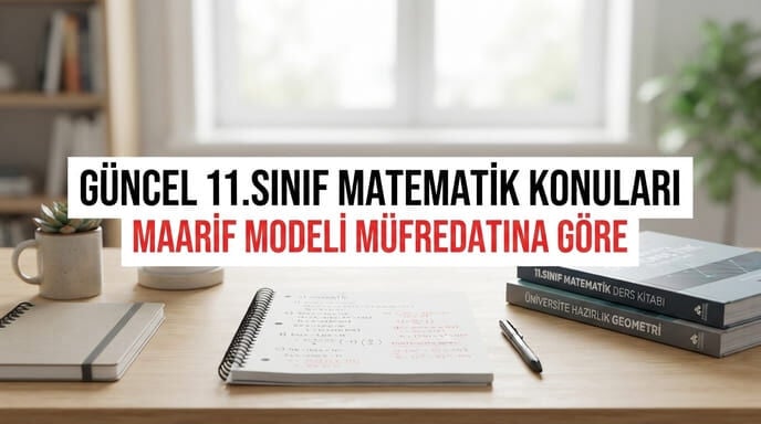 11. Sınıf Matematik Konuları | Maarif Modeli Müfredatı  
