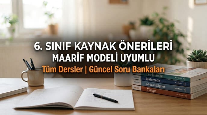 6. Sınıf Tüm Dersler Kaynak Önerileri | Kolaydan Zora Soru Bankaları