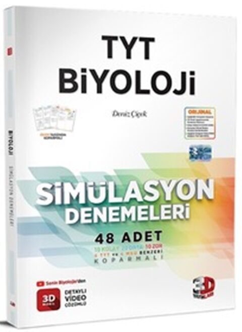 3D Yayınları TYT Biyoloji Simülasyon 48'li Deneme