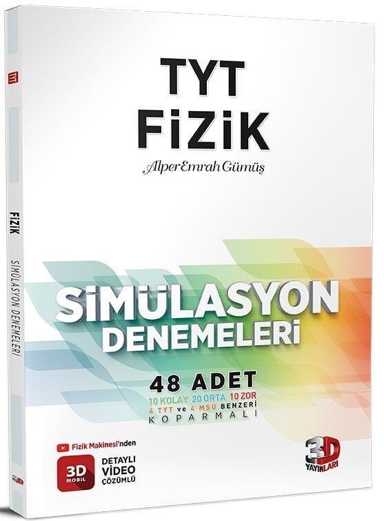 3D Yayınları TYT Fizik Simülasyon 48'li Deneme