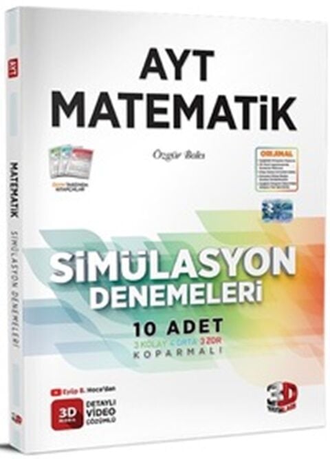 3D Yayınları AYT Matematik Simülasyon 10'lu Deneme