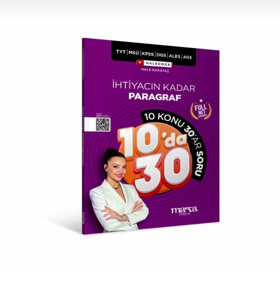 TYT MSÜ KPSS DGS ALES AGS İhtiyacın Kadar PARAGRAF 10 Konu da 30 ar Soru HALE HOCA