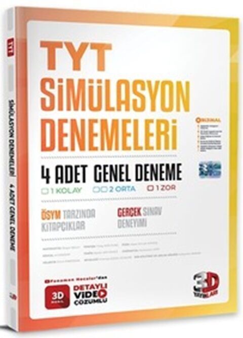 3D Yayınları TYT 4'lü Simülasyon Genel Deneme