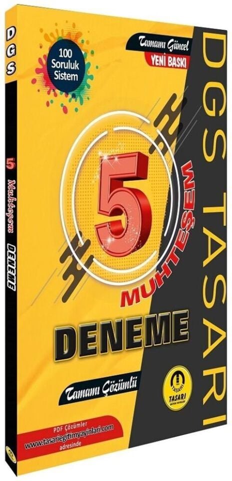 Tasarı Yayınları DGS Muhteşem 5 Deneme