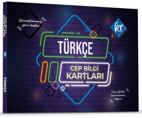 KR Akademi KPSS Türkçe Cep Bilgi Kartları