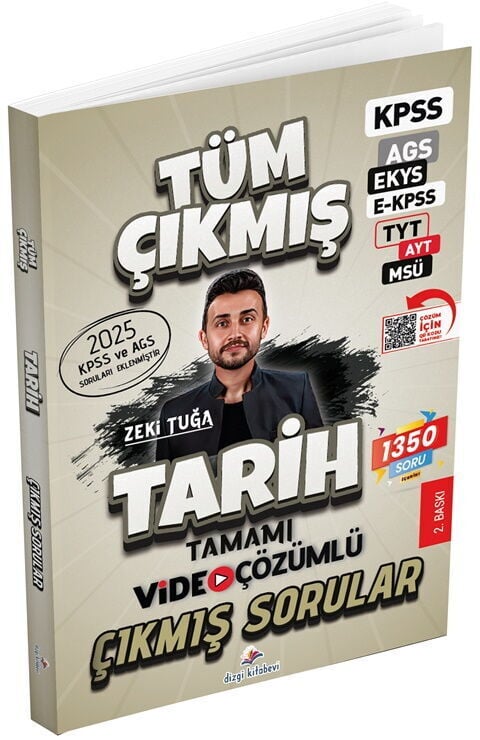 Dizgi Kitap 2026 Tarih Tüm Sınavlar Tamamı Video Çözümlü Çıkmış Sorular