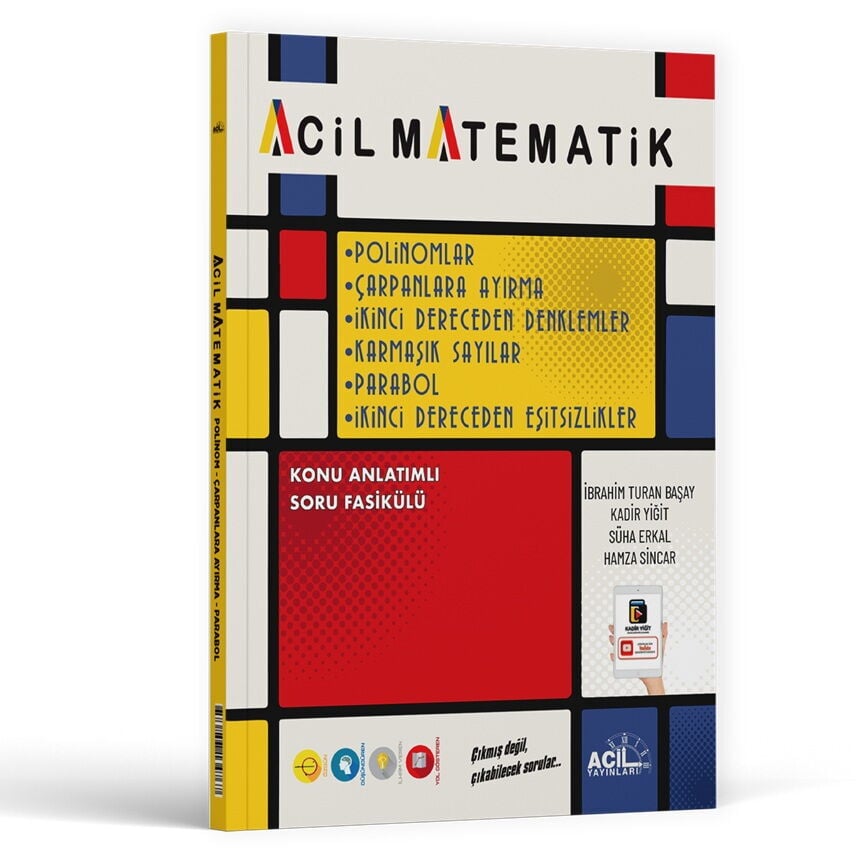 Acil Yayınları Acil Matematik Polinomlar Çarpanlara Ayırma 2. Dereceden Denklemler Karmaşık Sayılar