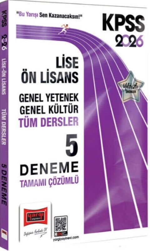 Yargı Yayınları 2026 KPSS Genel Kültür Genel Yetenek Lise Ön Lisans Tüm Dersler Tamamı Çözümlü 5 Deneme