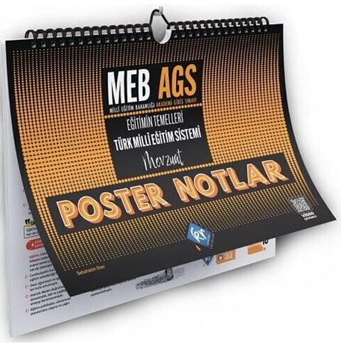KR Akademi MEB AGS Eğitimin Temelleri Türk Milli Eğitim Sistemi Mevzuat Poster Notlar