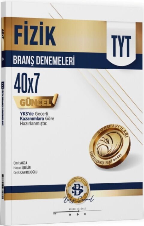 Bilgi Sarmal Yayınları TYT Fizik 40 x 7 Branş Denemeleri