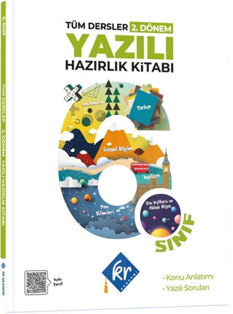 KR Akademi 6. Sınıf Tüm Dersler 2. Dönem Yazılı Hazırlık Kitabı