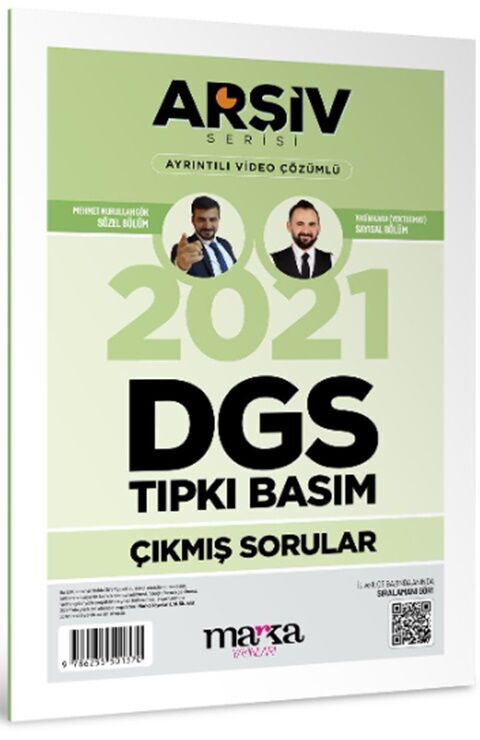 Marka Yayınları 2021 DGS Arşiv Serisi Tıpkı Basım Çıkmış Sorular Tamamı Video Çözümlü