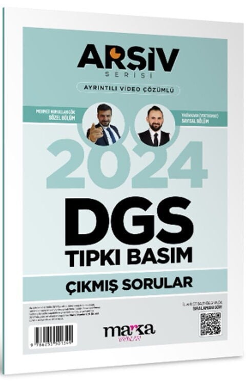 Marka Yayınları 2024 DGS Arşiv Serisi Tıpkı Basım Çıkmış Sorular Tamamı Video Çözümlü