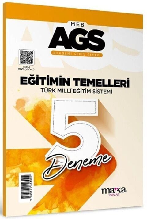 Marka Yayınları MEB AGS Eğitim Temelleri Türk Milli Eğitim Sistemi 5 Deneme