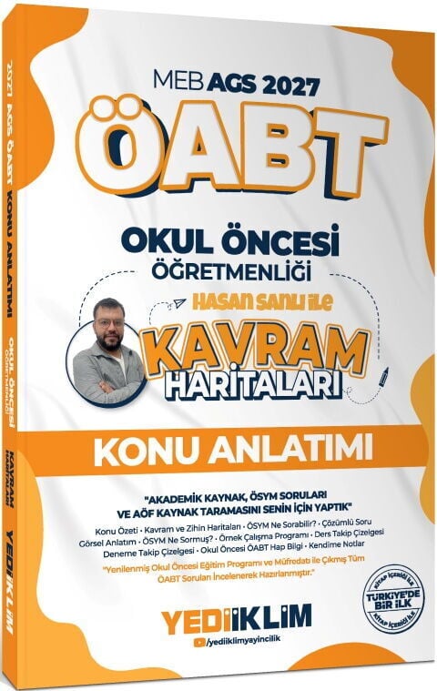Yediiklim 2027 MEB AGS ÖABT Kavram Haritaları ile Okul Öncesi Öğretmenliği Konu Anlatımı