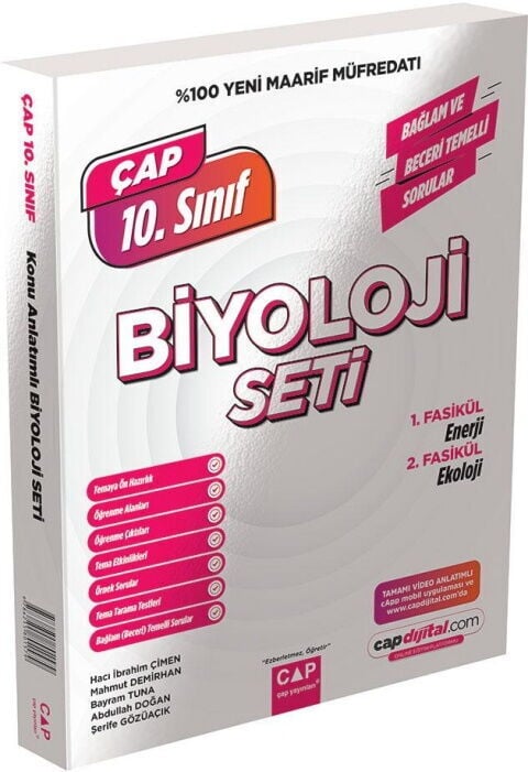 Çap Yayınları 10. Sınıf Biyoloji Maarif Model Set
