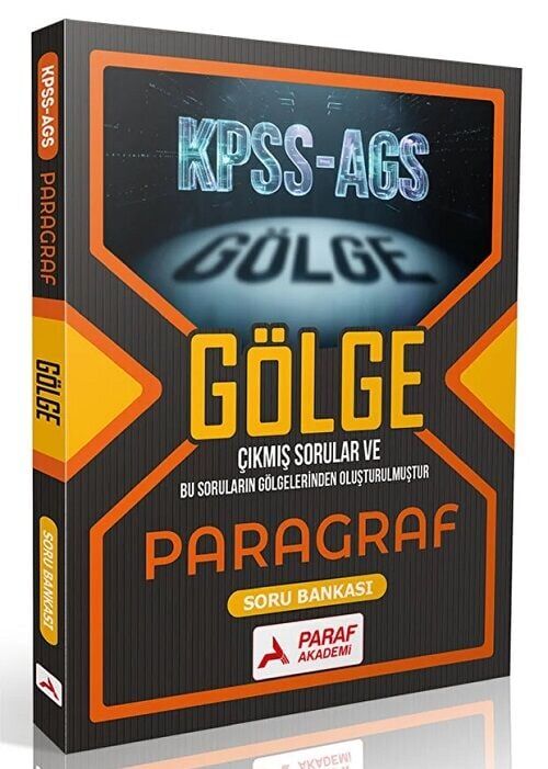 Paraf Akademi KPSS MEB-AGS Paragraf Gölge Soru Bankası Paraf Akademi Yayınları
