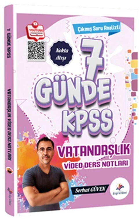 Dizgi Kitap 2026 KPSS 7 Günde Vatandaşlık Çıkmış Soru Analizli Video Ders Notları