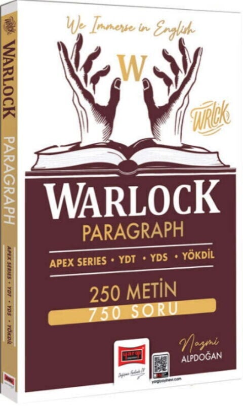Yargı Yayınları YDT YDS YÖKDİL Warlock Paragraph 250 Metin 750 Soru