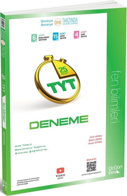 ÜçDörtBeş TYT Fen Bilimleri 25 li Deneme