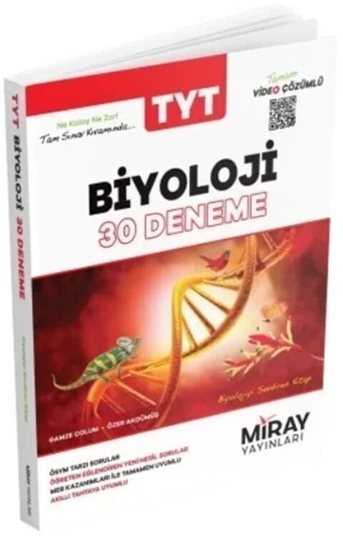 Miray Yayınları TYT Biyoloji 30 Deneme Video Çözümlü