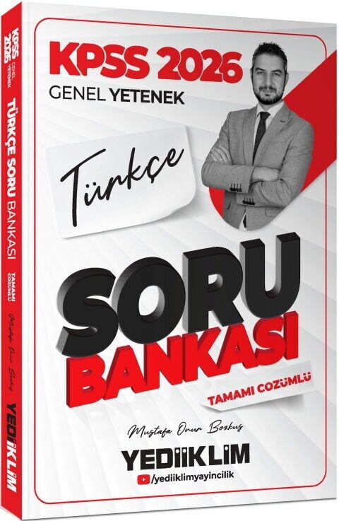 Yediiklim 2026 KPSS Genel Yetenek Türkçe Tamamı Çözümlü Soru Bankası