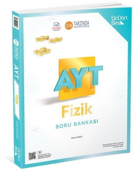 ÜçDörtBeş Yayınları AYT Fizik Soru Bankası