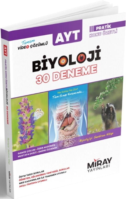 Miray Yayınları AYT Biyoloji 30 Deneme