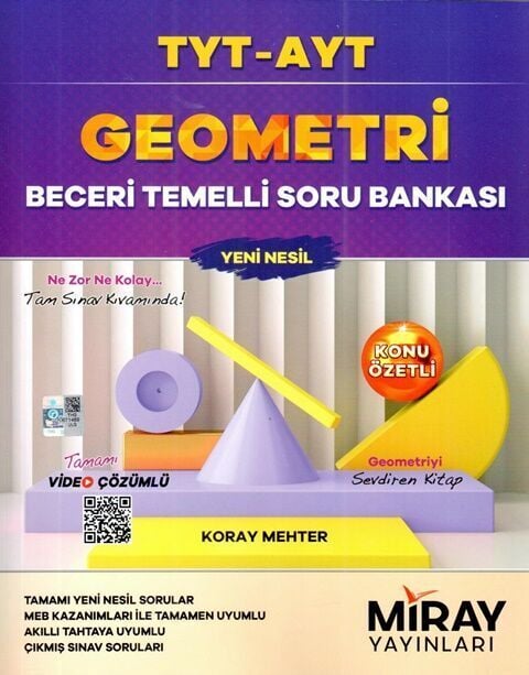 Miray Yayınları TYT AYT Geometri Beceri Temelli Soru Bankası