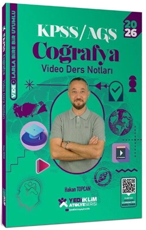 Yediiklim 2026 KPSS Coğrafya Atölye Video Ders Notları