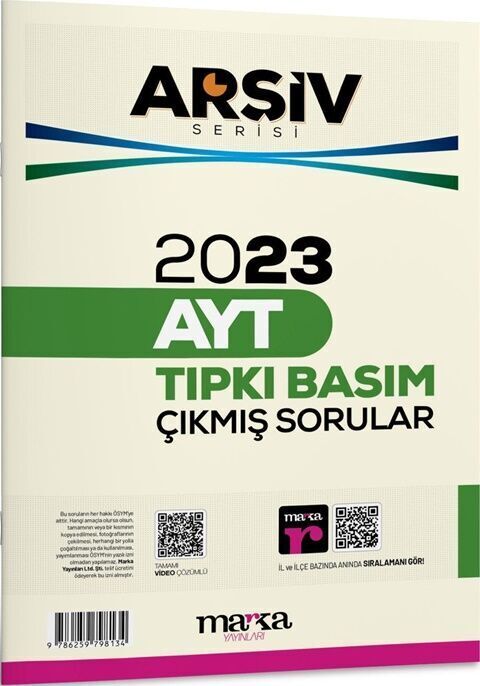 Marka Yayınları 2023 AYT Arşiv Serisi Tıpkı Basım Çıkmış Sorular
