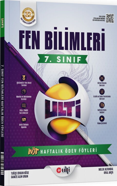 Ulti Yayınları 7. Sınıf Fen Bilimleri Haftalık Ödev Föyleri