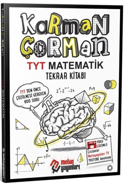 Metin Yayınları TYT Matematik Karman Çorman Tekrar Kitabı