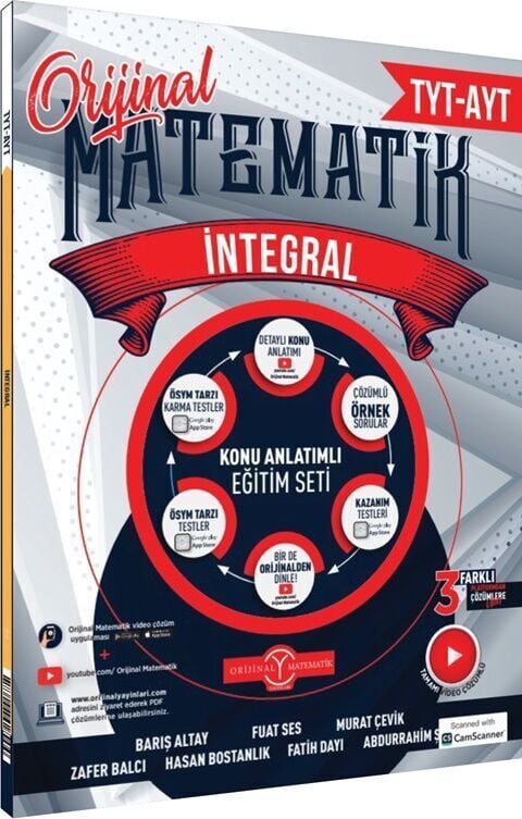 Orijinal Yayınları TYT AYT İntegral Konu Anlatımı