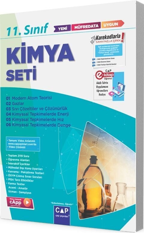Çap Yayınları 11. Sınıf Kimya Anadolu Seti