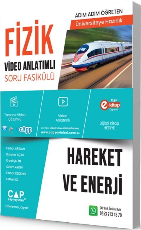 Çap Yayınları Fizik Hareket ve Enerji Konu Anlatımlı Soru Bankası