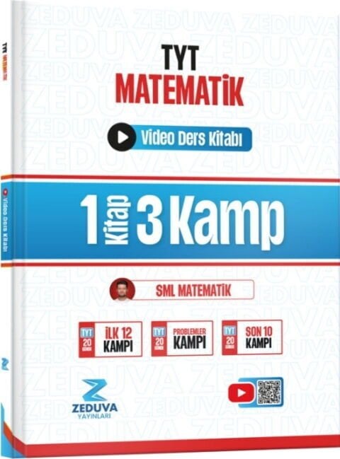 Zeduva Yayınları SML Matematik TYT Matematik 1 Kitap 3 Kamp Video Ders Kitabı
