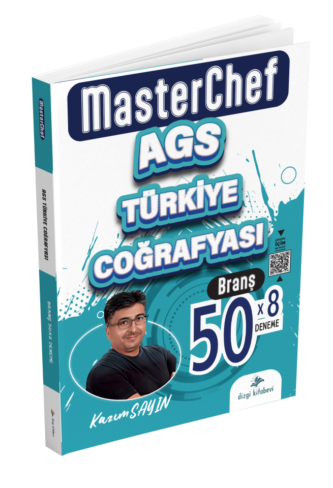 Dizgi Kitap 2026 MasterChef MEB AGS Türkiye Coğrafyası Tamamı Video Çözümlü 50 Branş Deneme Kazım Sayın