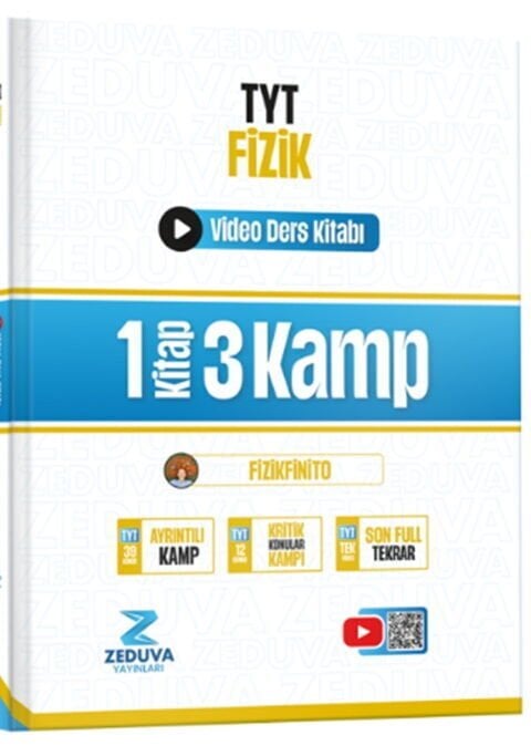Zeduva Yayınları Fizikfinito TYT Fizik 1 Kitap 3 Kamp Video Ders Kitabı