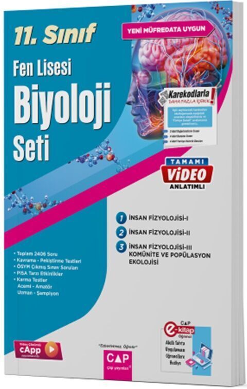 Çap Yayınları 11. Sınıf Biyoloji Fen Lisesi Seti