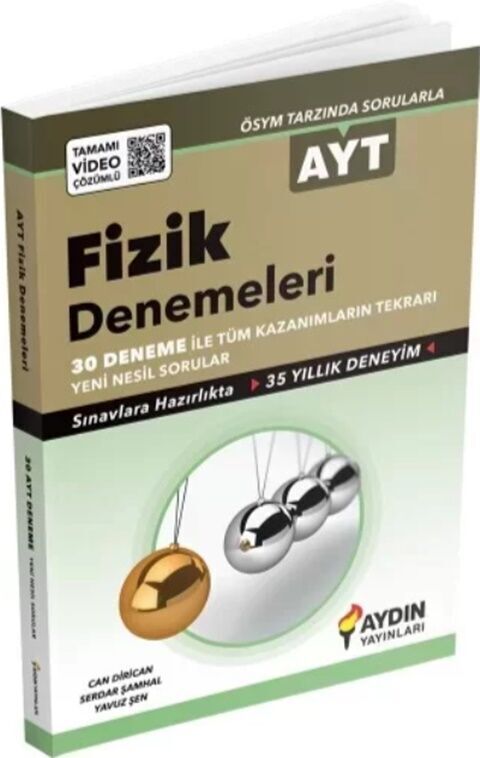 Aydın Yayınları AYT Fizik 30 lu Denemeleri