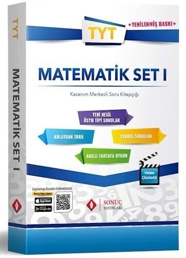 Sonuç Yayınları TYT Matematik Set 1 Kazanım Merkezli Soru Bankası Yenilenmiş Baskı