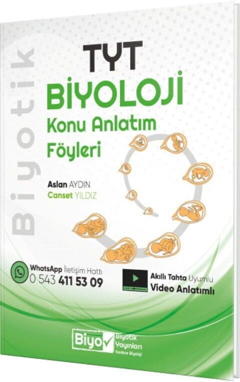 Biyotik Yayınları TYT Biyoloji Konu Anlatım Föyleri