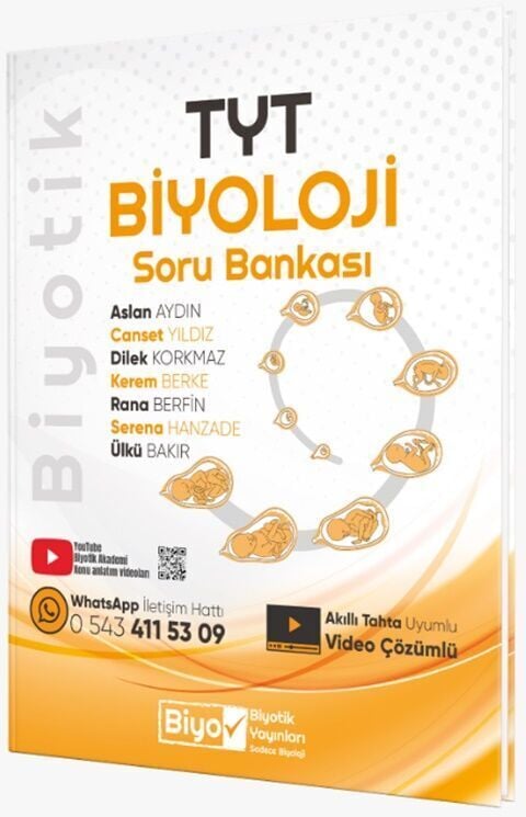 Biyotik Yayınları TYT Biyoloji Soru Bankası