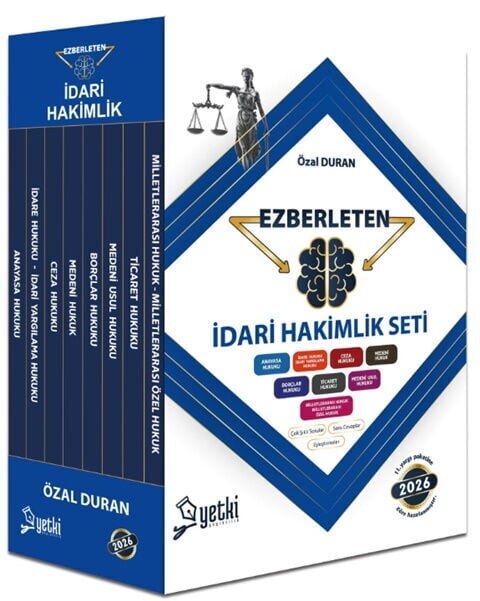 Yetki Yayınları 2026 Ezberleten İdari Hakimlik Seti