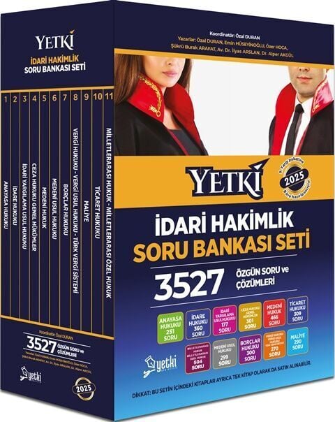 Yetki Yayınları İdari Hakimlik Soru Bankası Seti