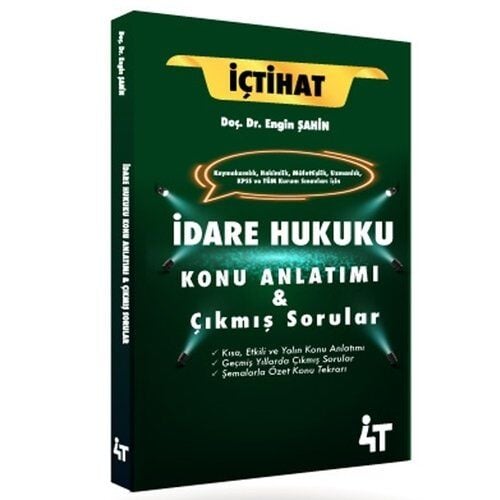 4T Yayınları İçtihat İdare Hukuku Konu Anlatımı ve Çıkmış Sorular