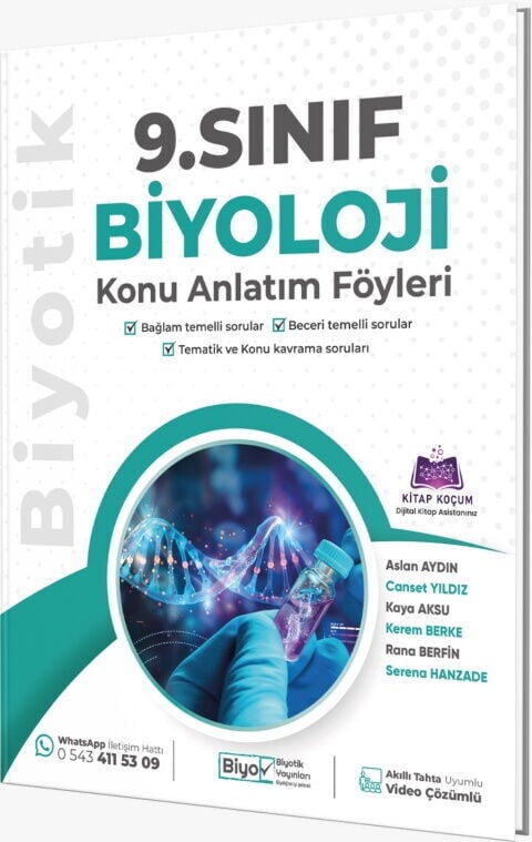 Biyotik Yayınları 9. Sınıf Biyoloji Konu Anlatım Föyleri